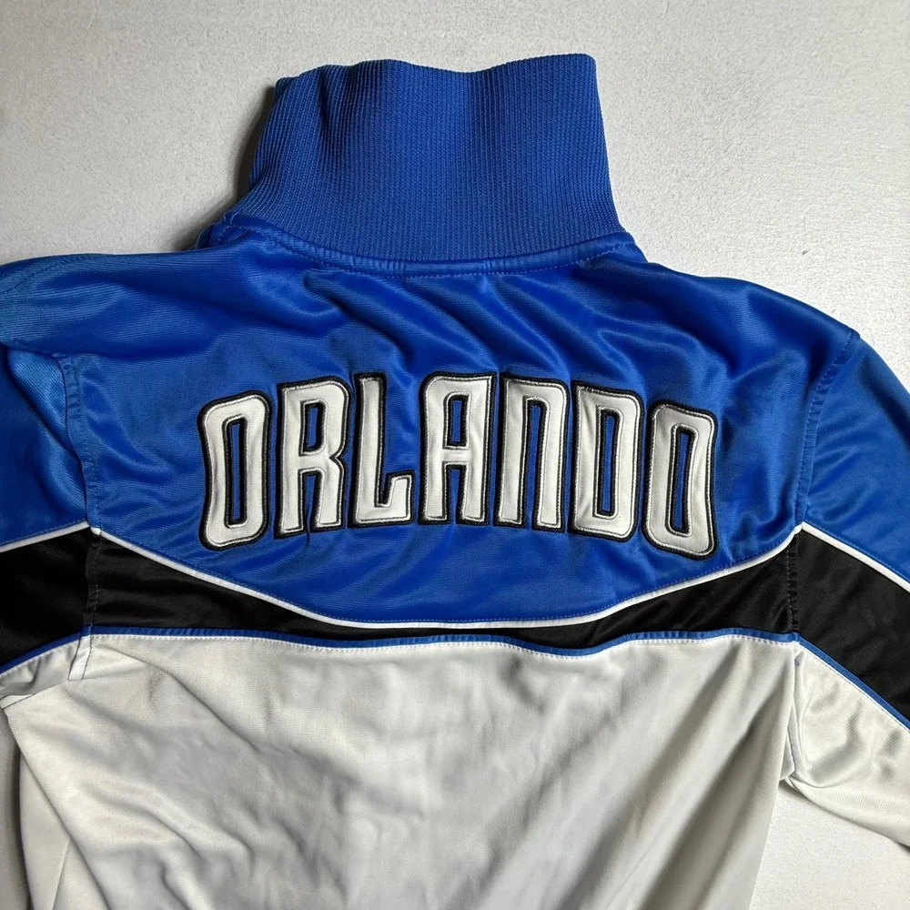 Orlando Magic NBA Track Jacket Mens Medium‎ Blue UNK Athletic Zip Up